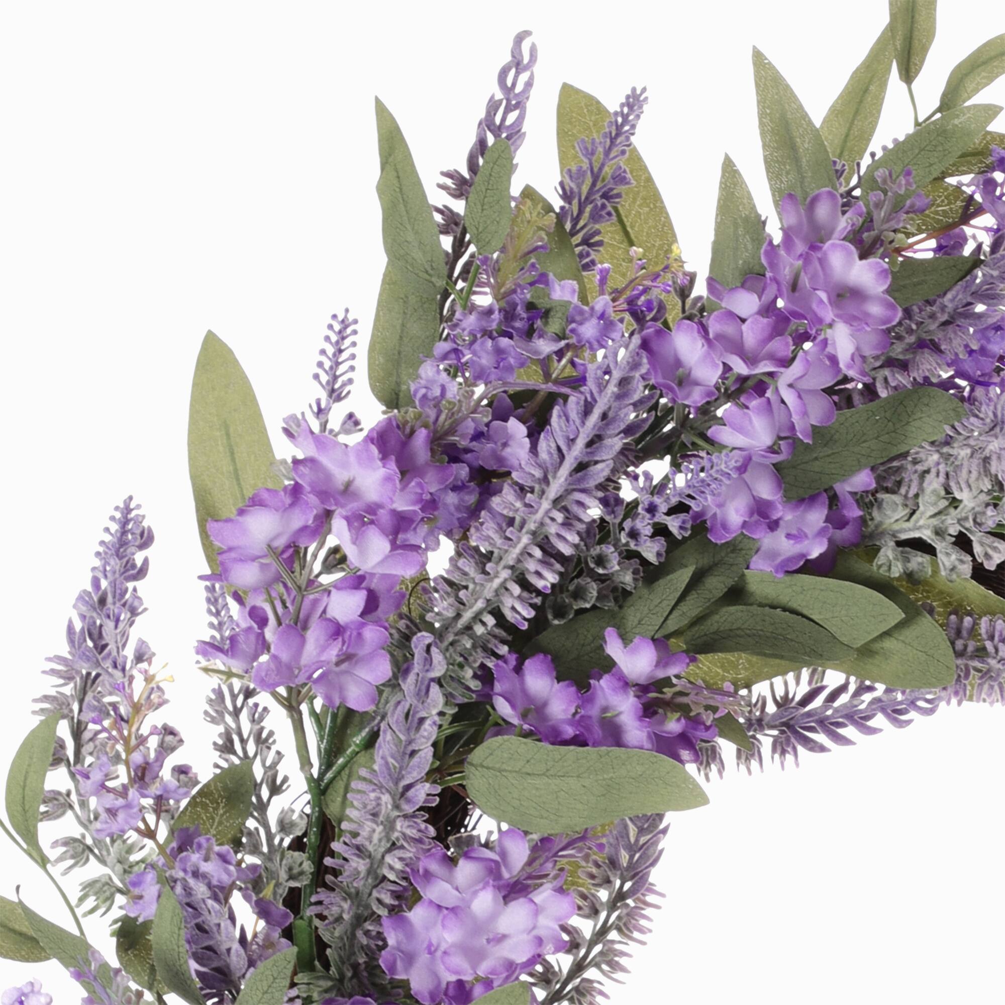 24" Purple Spring Lavender & Lilac Wreath